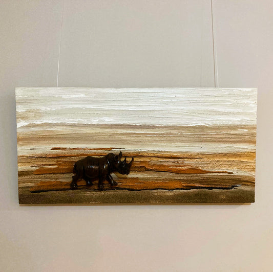 Wall Art - Dusty Rhino 3D